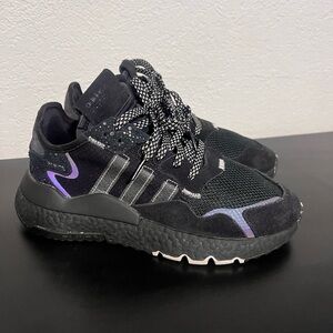 Adidas Black Nite Joggers reflective Sneakers Shoes (6W)